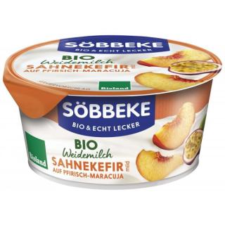 Sahnekefir auf Pfirsich-Maracuja - Weidemilch