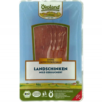 Landschinken geschnitten