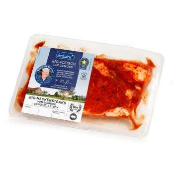 b*Nackensteak v. Schw., gewürzt (2 Steaks)