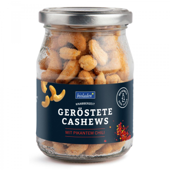 b*geröstete Cashews mit pikantem Chili
